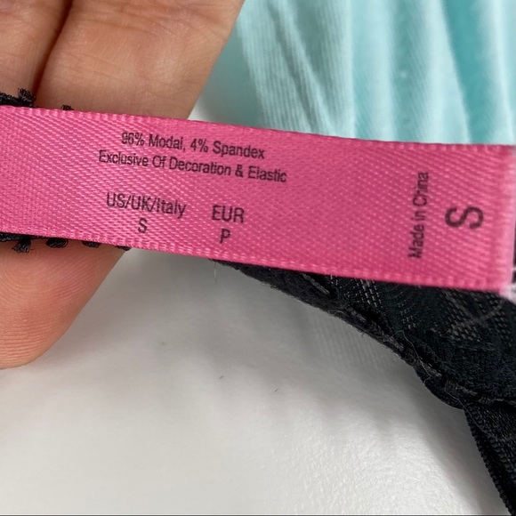 10 E Betsey Johnson Intimates Teal Chemise Nightie Sm - Picture 8 of 9